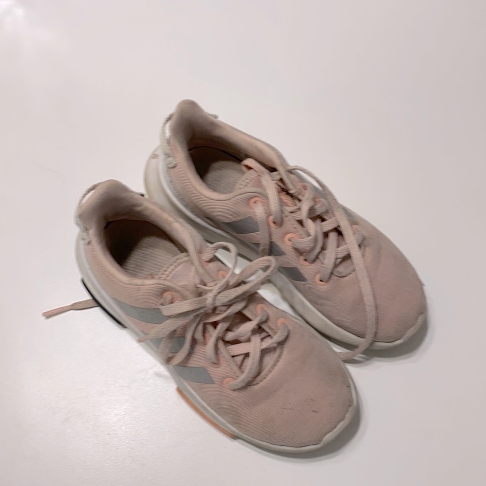 Adidas girls pink shoes